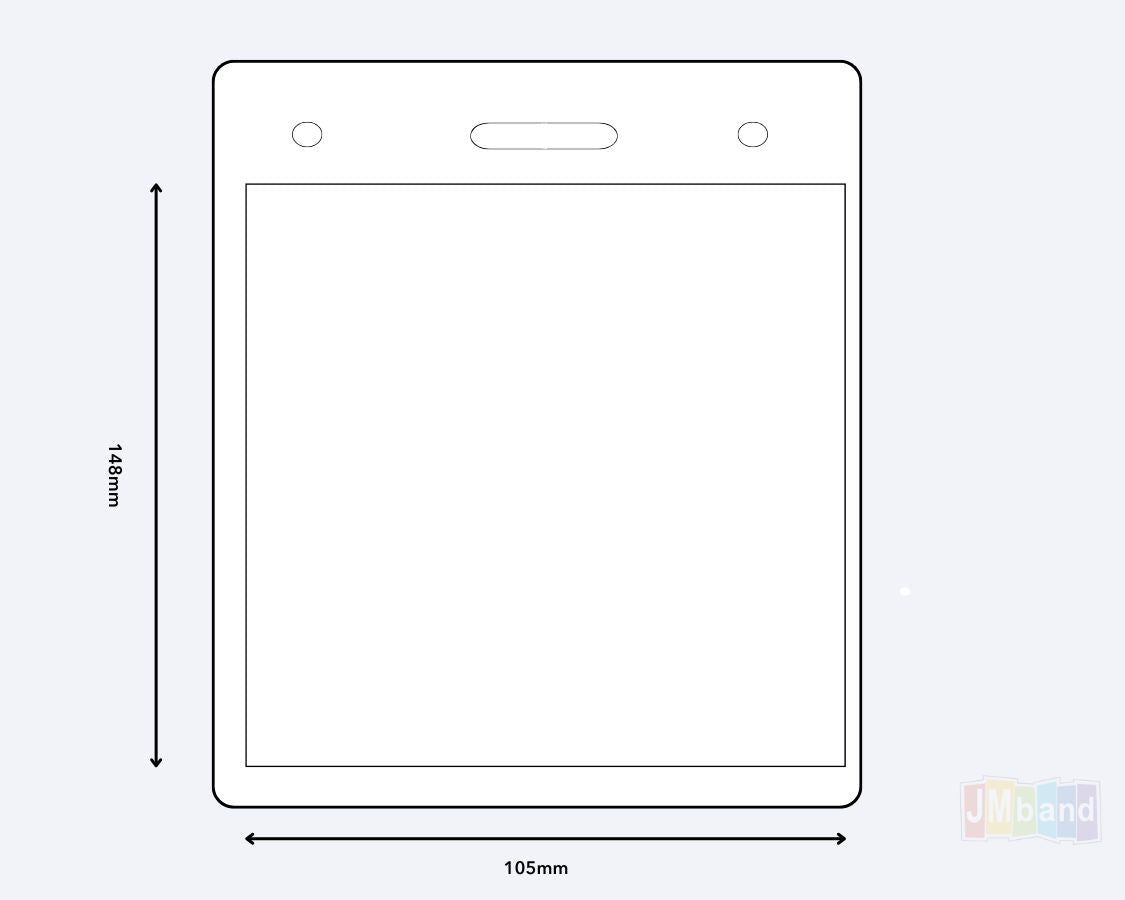 Fotografia púzdier na vizitky so šnúrkou na sklade od JM Band®. Príslušenstvo vo formáte 105 x 148 (A6) vertikálne si môžete zakúpiť tu.