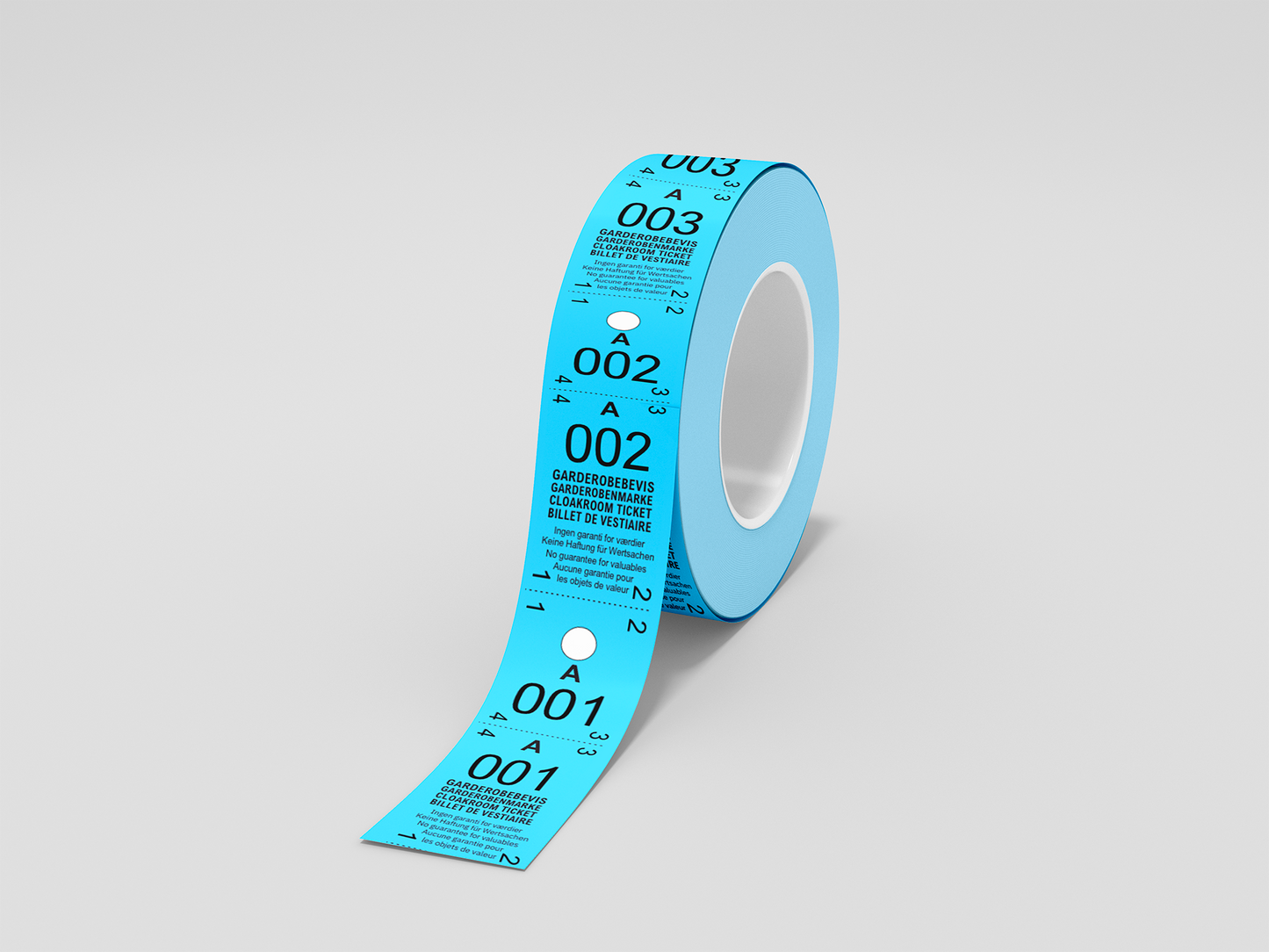 A photo of Cloakroom Tickets 2-Parts (500 pcs) from JM Band®. Purchase tickets in blue here.