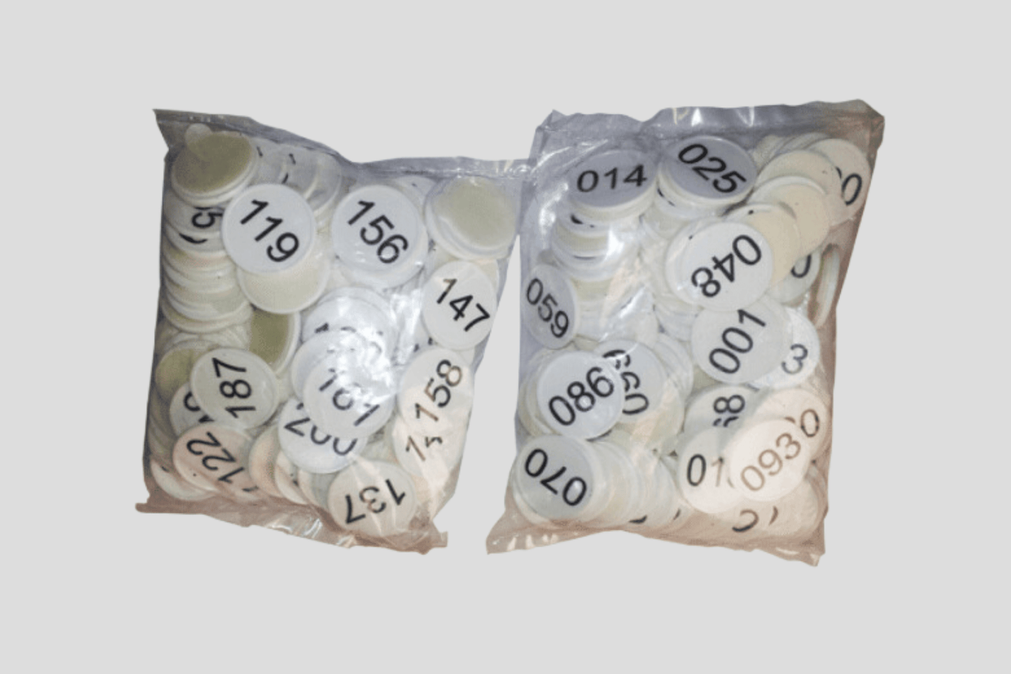 Samolepiace plastové čísla do šatne 100 ks, príslušenstvo JM Band®