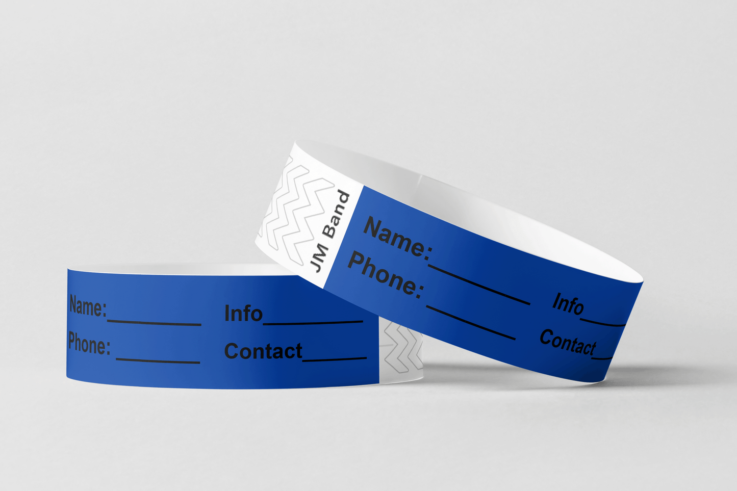 ID Paper Wristbands Paper wristbands JM Band EU 10 Dark Blue
