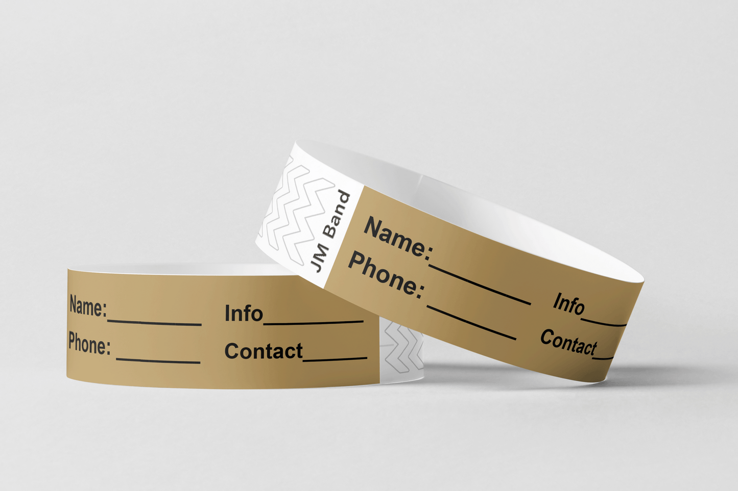 ID Paper Wristbands Paper wristbands JM Band EU 10 Bronze