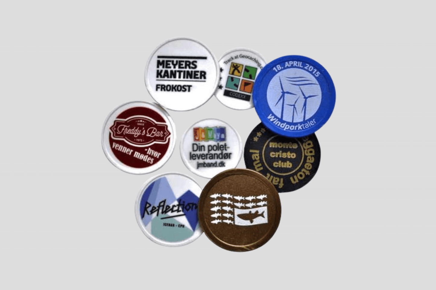 Potlačené plastové žetóny Žetóny JM Band®