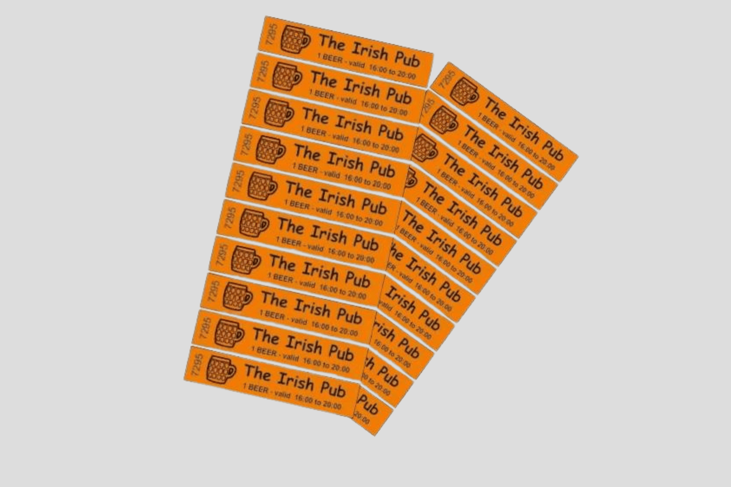 Kupónové lístky s tlačenými lístkami JM Band®