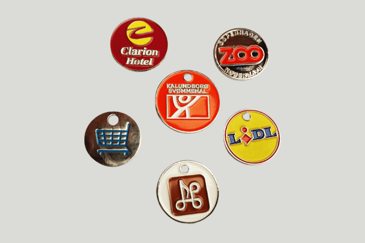 Metal Trolley Coins Tokens JM Band EU