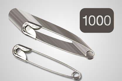 A photo of 1000 Safety Pins for Bib Numbers from JM Band®. Purchase Accessories in running events here.