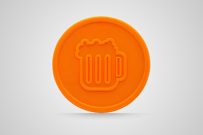 Poukážka na pivo v oranžovej farbe od JM Band®.