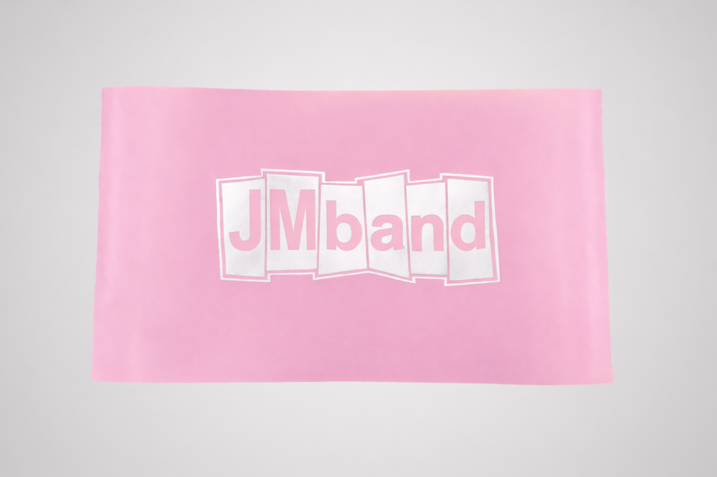 Príklad potlače bielou termotransferovou fóliou od JM Band®.