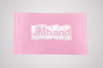 Príklad potlače bielou termotransferovou fóliou od JM Band®.
