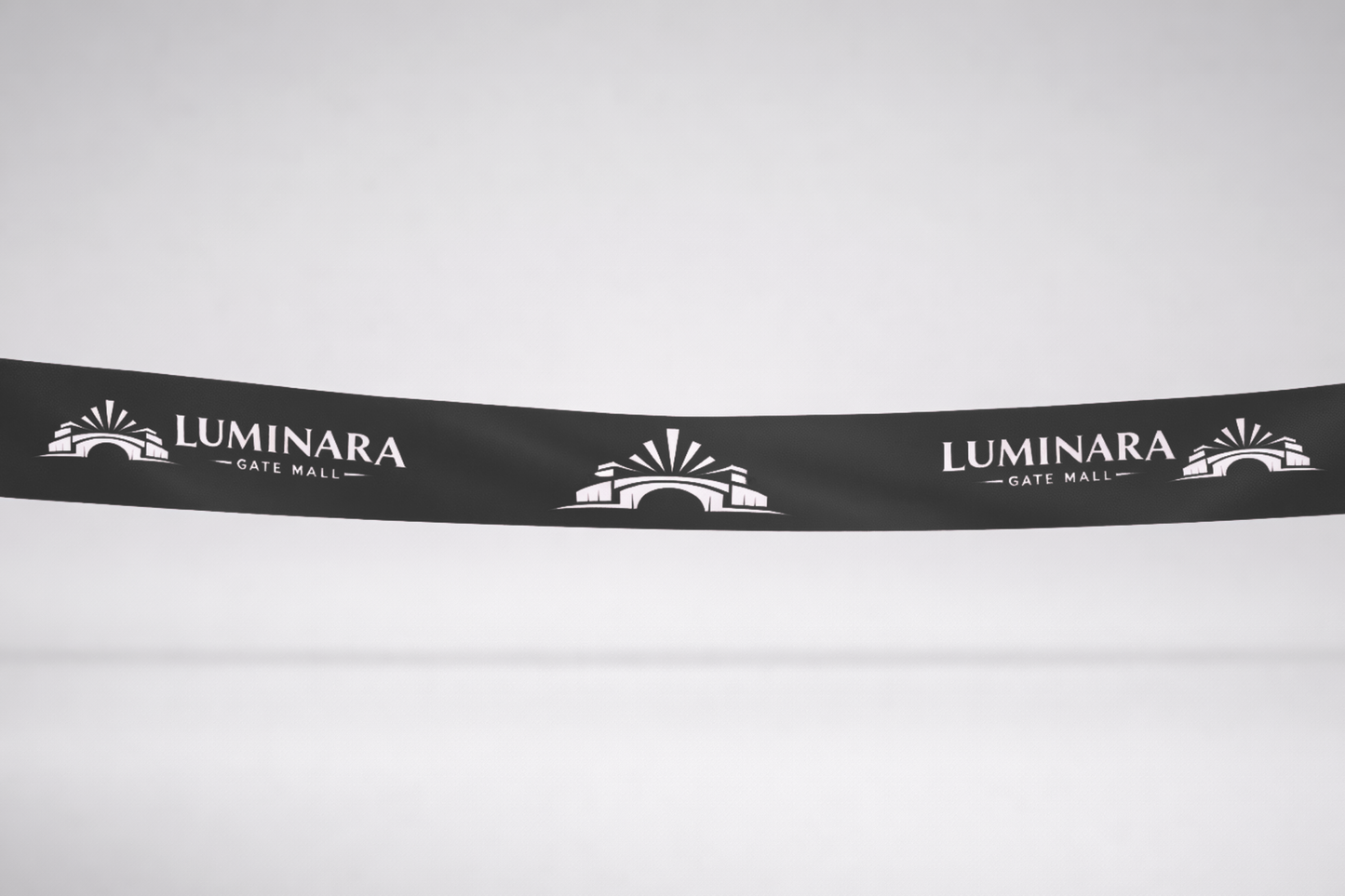 Čierna eko saténová inauguračná stuha s potlačou od JM Band®.