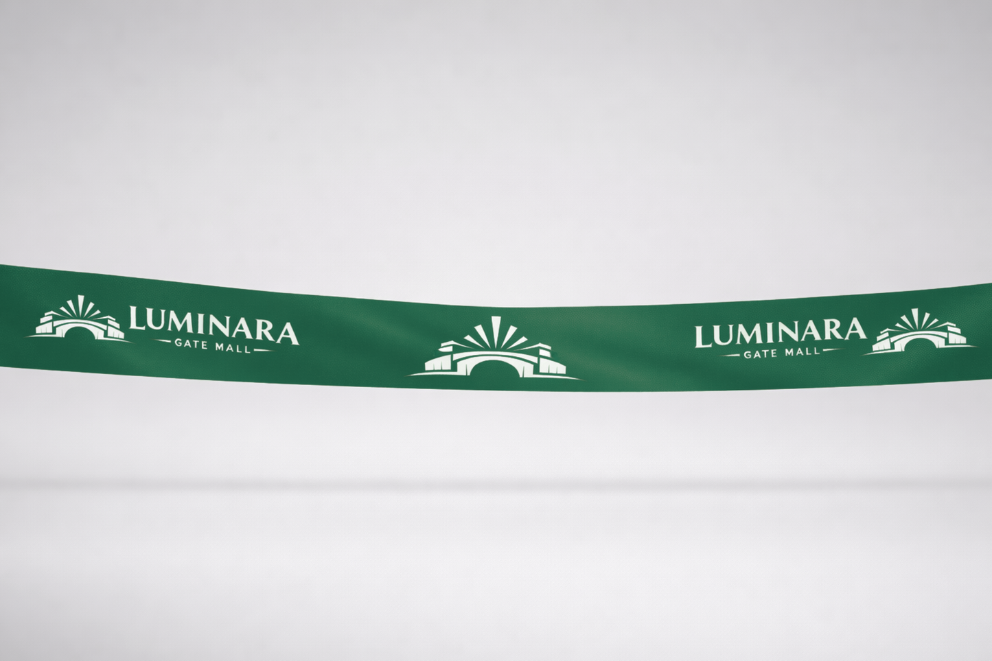 Zelená ECO saténová inauguračná stuha s potlačou od JM Band®.