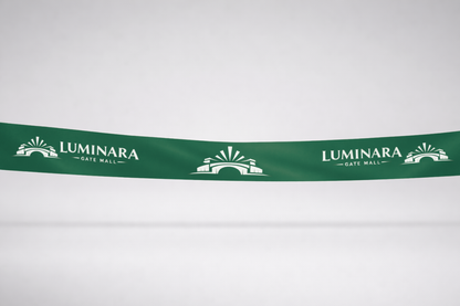 Zelená ECO saténová inauguračná stuha s potlačou od JM Band®.