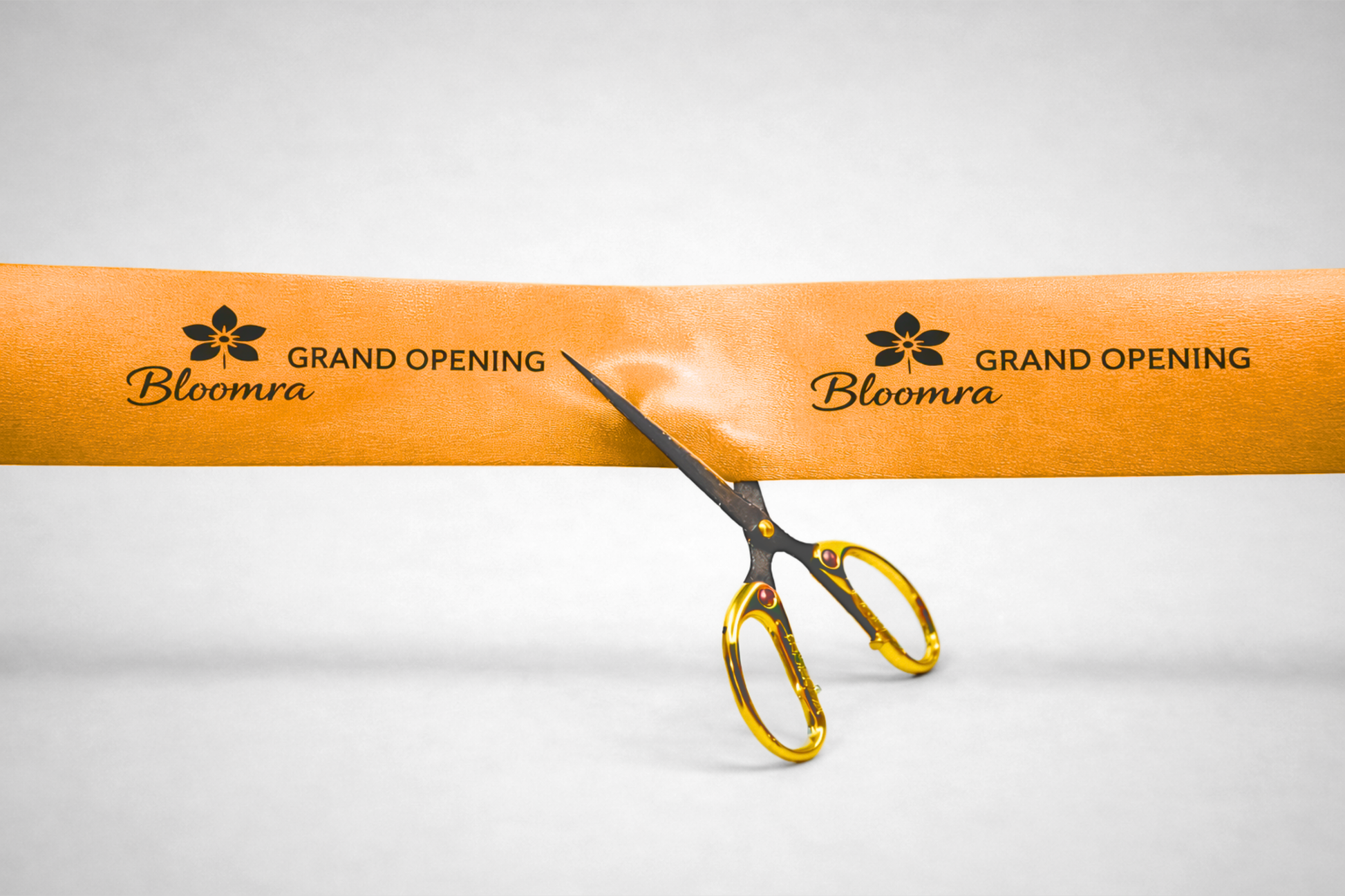 Oranžová inauguračná stuha s potlačou od JM Band®.