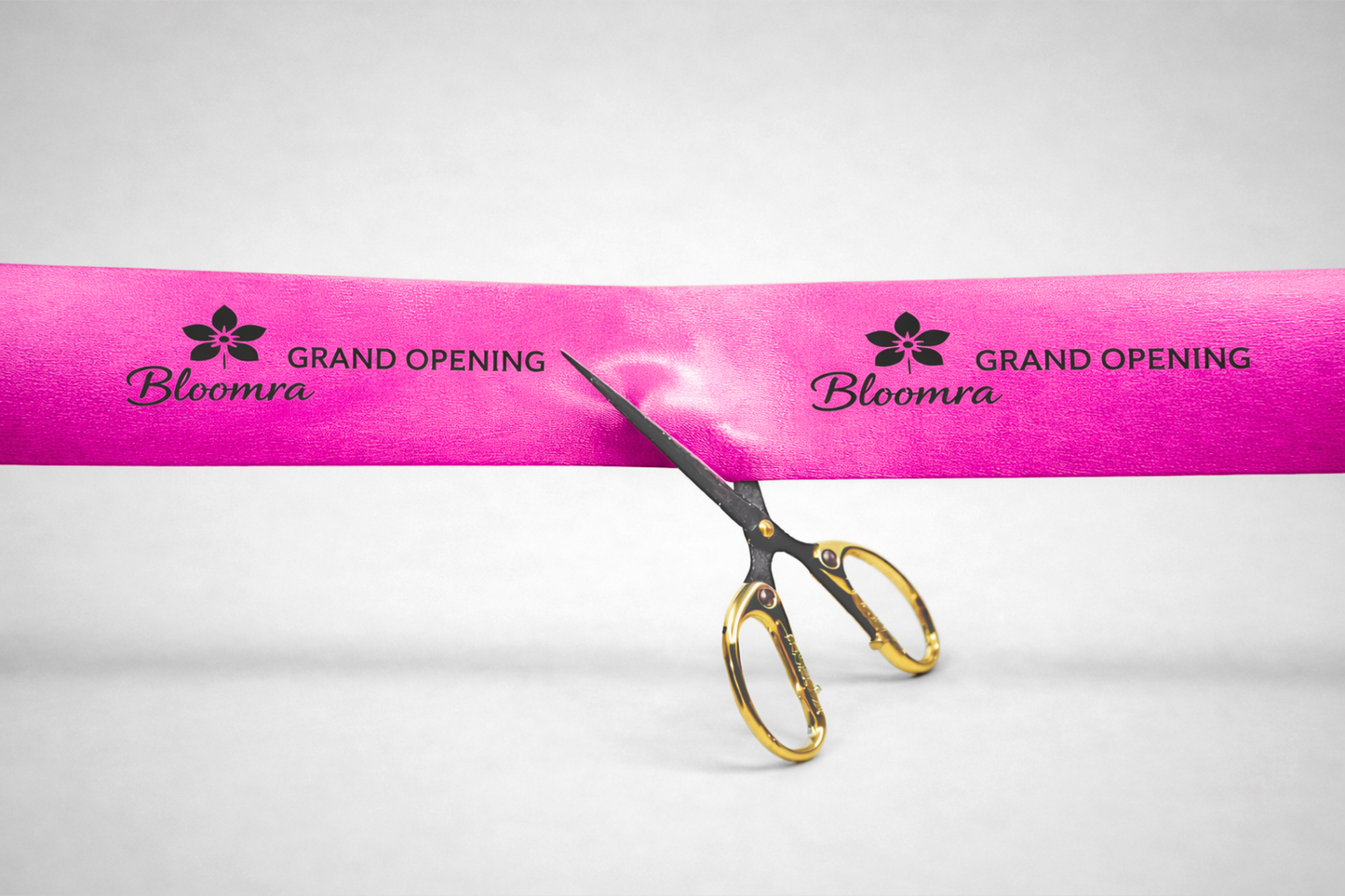 Ružová inauguračná stuha s potlačou na mieru od JM Band®.