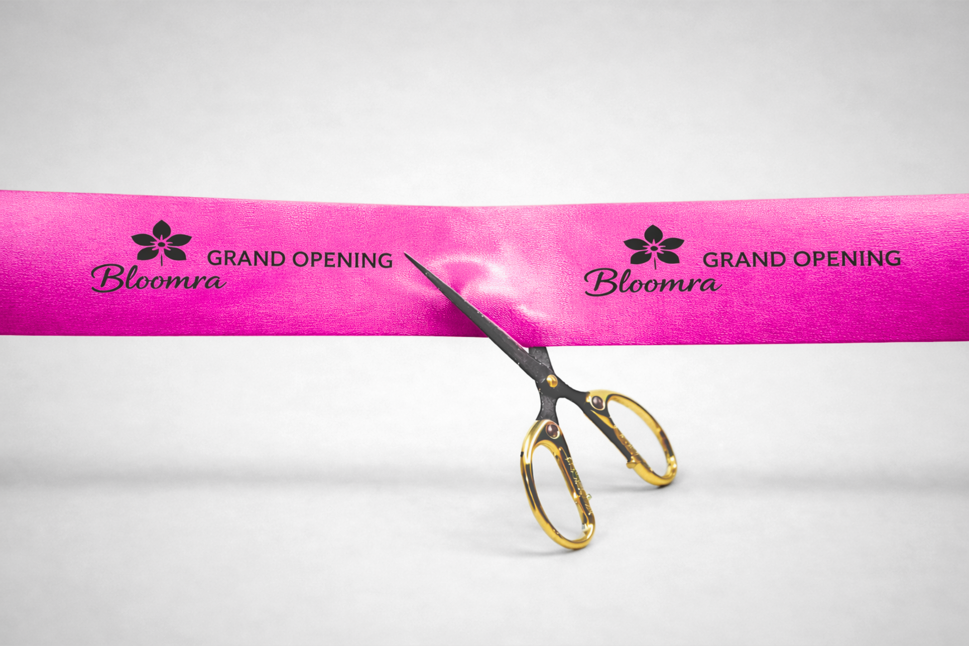 Ružová inauguračná stuha s potlačou na mieru od JM Band®.