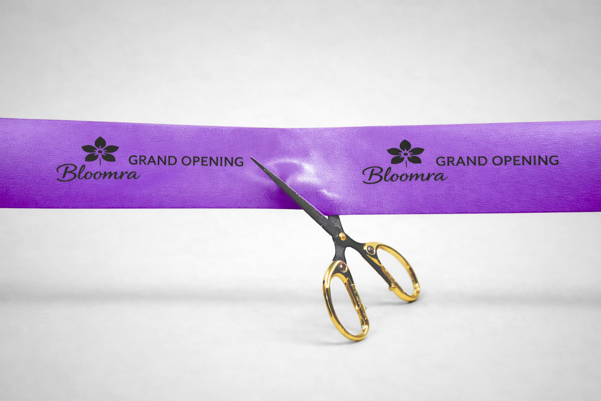 Fialová inauguračná stuha s potlačou od JM Band®.