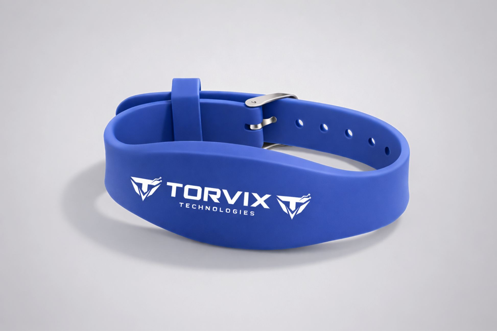 Modrý silikónový NFC náramok JM11 od JM Band®.