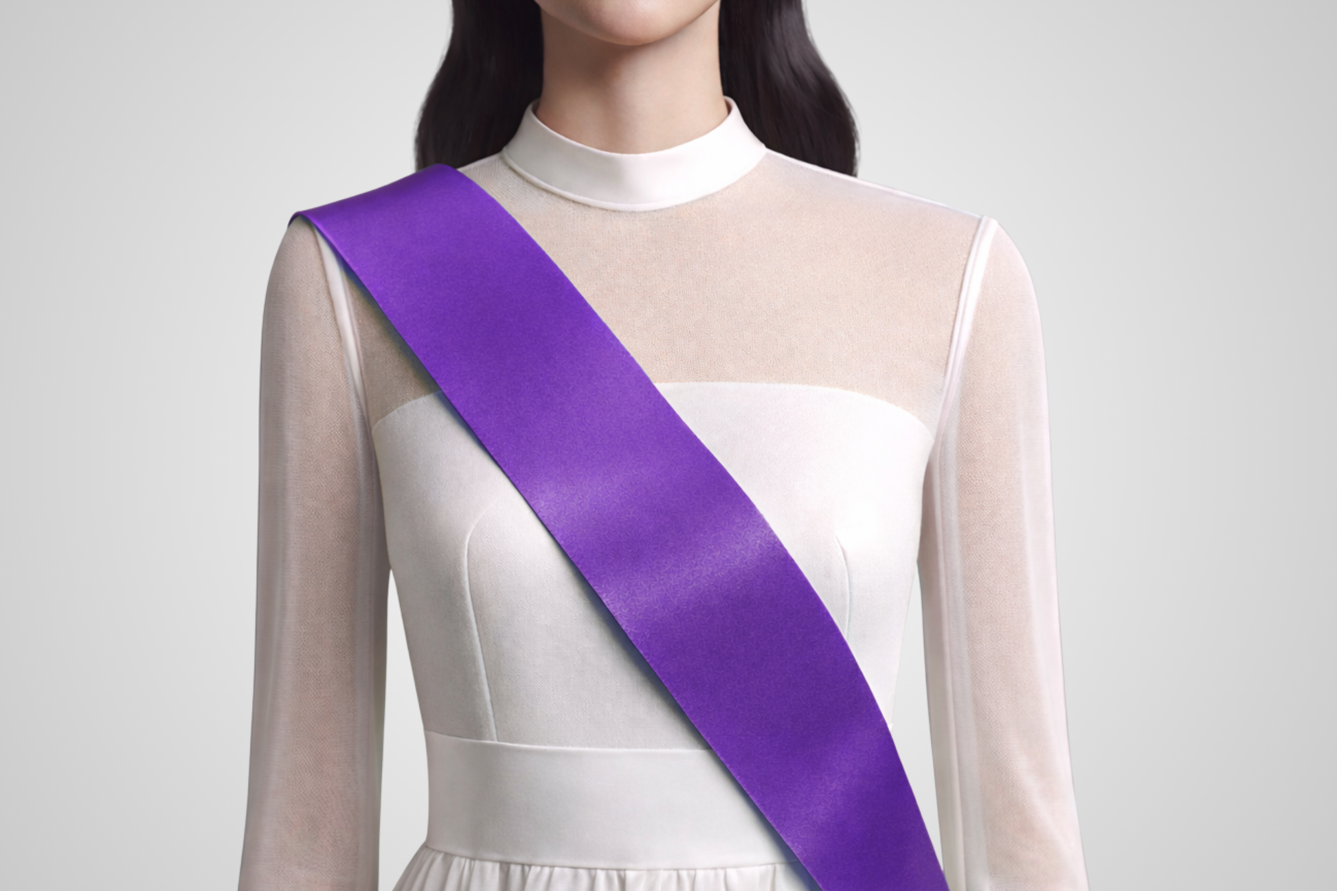 Fialová objednávková stuha bez potlače vo fialovej farbe od JM Band®.
