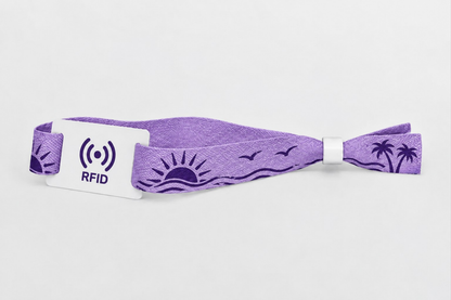 RFID bambusové látkové náramky s potlačou