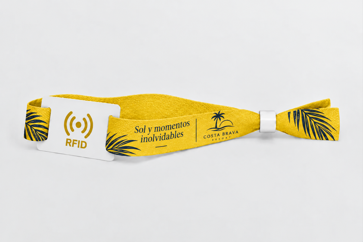 RFID bambusové látkové náramky s potlačou