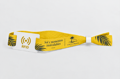 RFID bambusové látkové náramky s potlačou