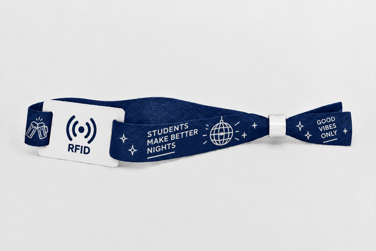 RFID bambusové látkové náramky s potlačou