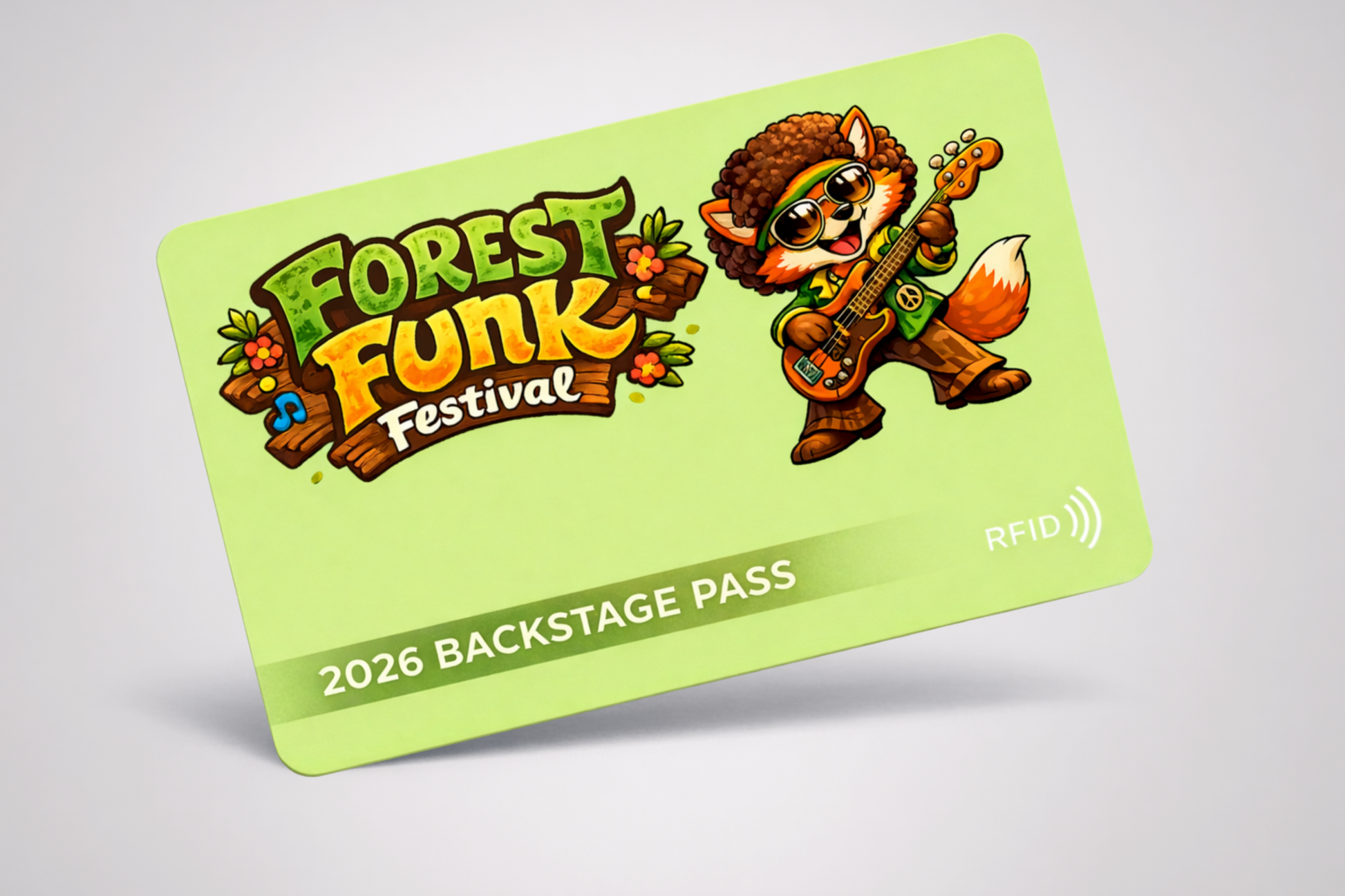 RFID karta pre vstup do zákulisia podujatia od JM Band®.