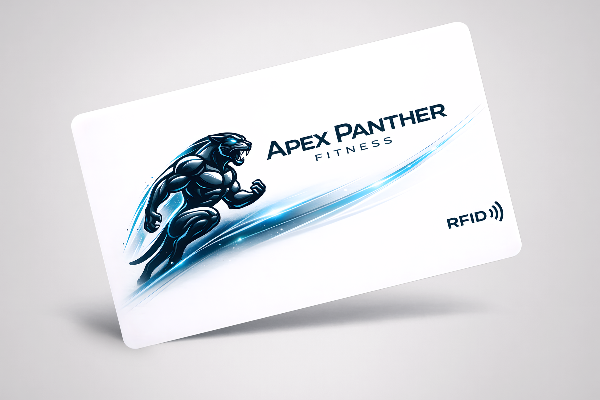 RFID karta s logom pre fitness centrá od JM Band®.