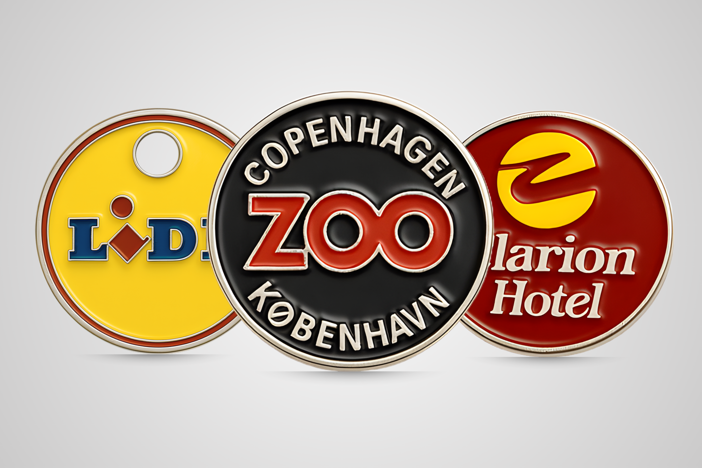 Žetóny do vozíka na mieru s logom od JM Band®.