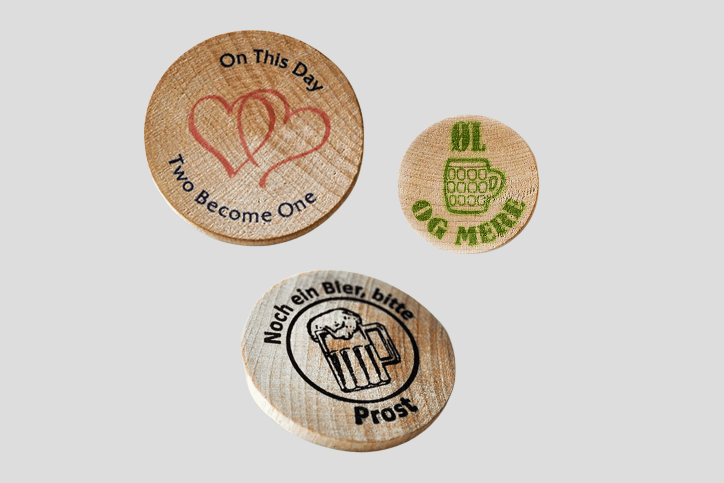 Printed Wooden Tokens Tokens JM Band EU   