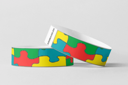 Paper Wristbands - Pre-Printed Paper wristbands JM Band EU 10 Puzzles 