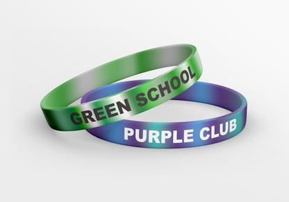 Mramorované silikónové náramky s reliéfnym vzorom JM Band®